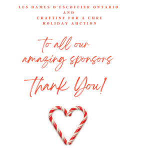 Les Dames d’Escoffier Ontario’s virtual auction closes next week!