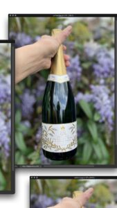 I’m so happy I just received 2 bottles of “Platinum Jubilee Sparkling Wine” from my Son and Family in London!