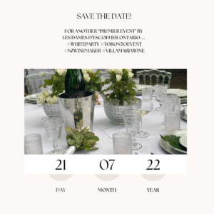 Save the date for another “Premier Event by Les Dames d’Escoffier Ontario ….